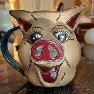 Handmade Pig Mug